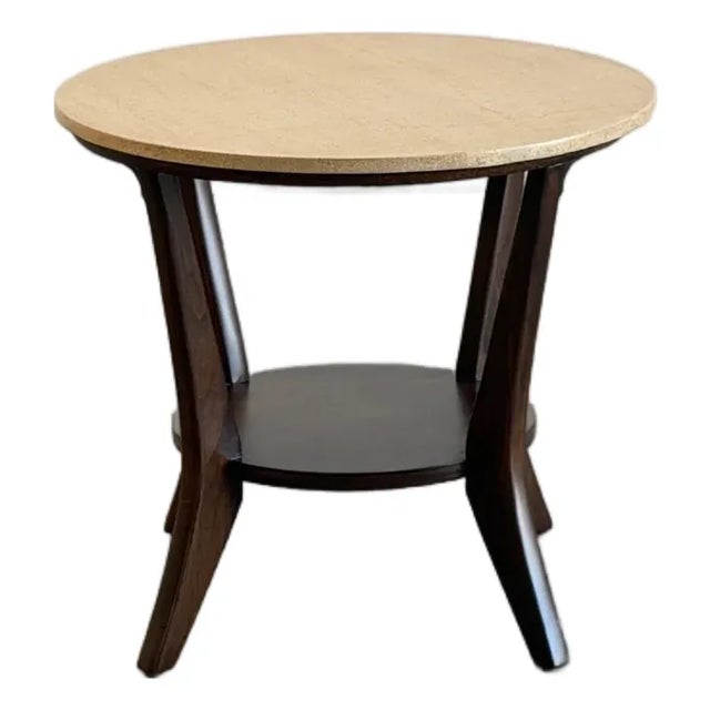 1960s Stone Top Side Table For Sale