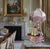 Large Mid-Century D. Poloniato Capodimonte Porcelain Table Lamp Courting Couple Harp For Sale In New York - Image 6 of 18