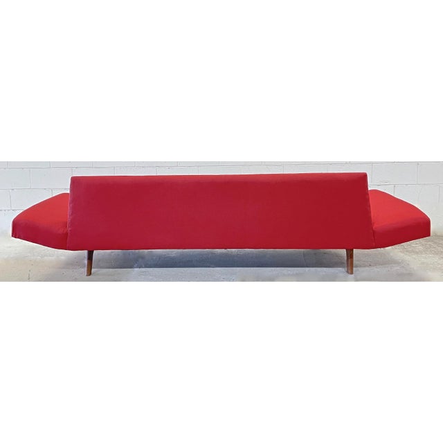 Adrian Pearsall Mid-Century Modern Adrian Pearsall Walnut Gondola Sofa For Sale - Image 4 of 8