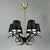 Black Cast Iron and Brass Chandelier, France, 1950s For Sale - Image 10 of 17