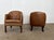 Mid-Century Modern Mid-Century Modern Danish Leather Club Chairs from Wiels Møbler, 1985, Set of 2 For Sale - Image 3 of 11