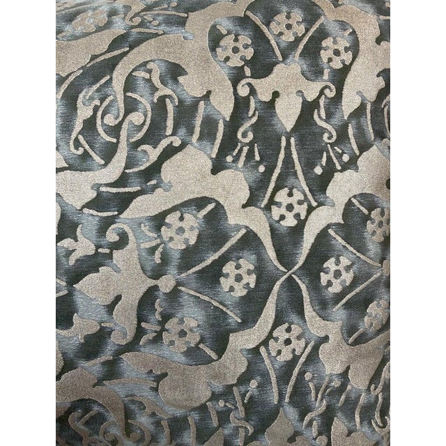 Gray Pair of Custom Mariano Fortuny Pillows For Sale - Image 8 of 11