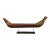 Large Late 20th Century Balinese Carved Wood Dragon Boat, Indonesian Folk Art, 34"w For Sale
