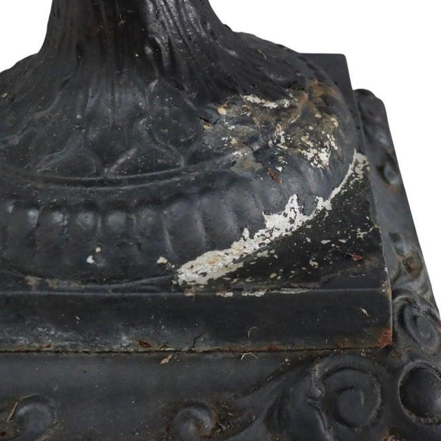Classical Roman-Greco Cast Iron Garden Urn, Manner of Fiske, C1890 For Sale - Image 6 of 10