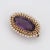 Finely detailed antique Victorian amethyst & seed pearl pendant/brooch (circa 1880s to 1900s), crafted in 14 karat yellow...