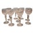 1970s Waterford Crystal Lismore Wine Glasses Goblets Set of 9 Signed Cut Crystal For Sale
