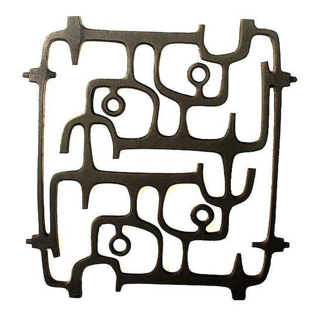 Vintage Architectonic Wall Sculpture, 1950s For Sale - Image 4 of 12