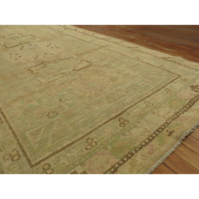 Pastel Antique Khotan Rug with Camel Background For Sale - Image 12 of 18