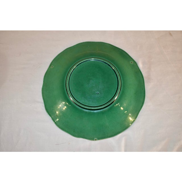 Pair of 19th Century English Majolica Plates For Sale - Image 10 of 13