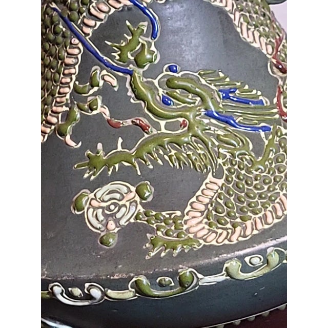 Early 19th Century Antique Moriage Dragon Footed Vessel For Sale - Image 5 of 11