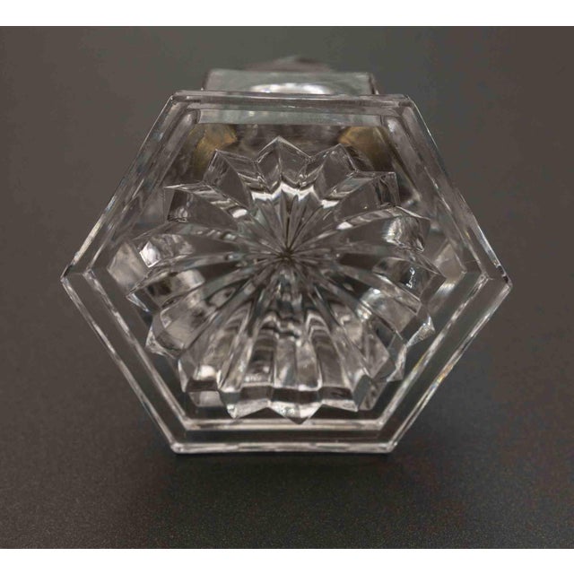 Crystal Inkwell with stopper is a beautiful decorative object. The Inkwell is hexagonal and it is in good condition. Light...