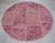 The Pink Way Turkish Round Rug Hand Knotted Handstitched Living Room Entry Decor - 4'11" Diameter For Sale - Image 12 of 13