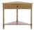 Gomez 1 Drawer 1 Shelf Corner Table in Desert Brown For Sale