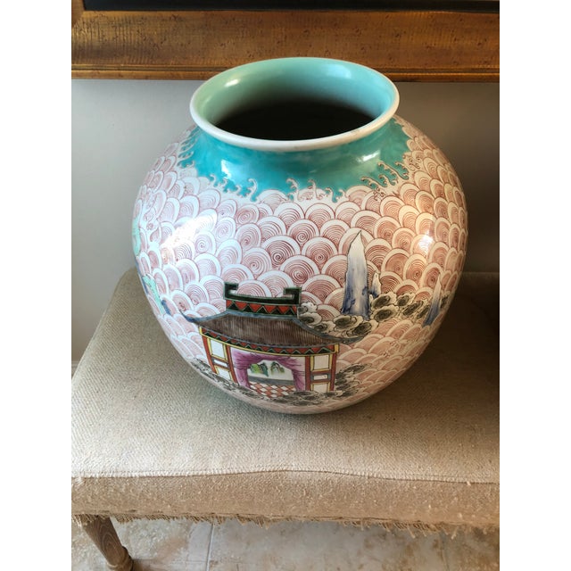 Chinese Antique Chinese Jiaqing Mark and Period Rose Vases - a Pair For Sale - Image 3 of 13