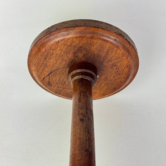 Brown Vintage Leo D. Bernstein 1920s New York City Haberdashery Store Wood Display Stand, Art Deco For Sale - Image 8 of 11