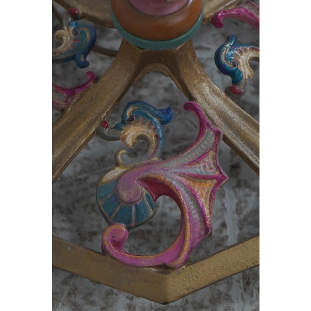 Vintage Art Deco Peacock Shade Floor Lamp For Sale - Image 10 of 18