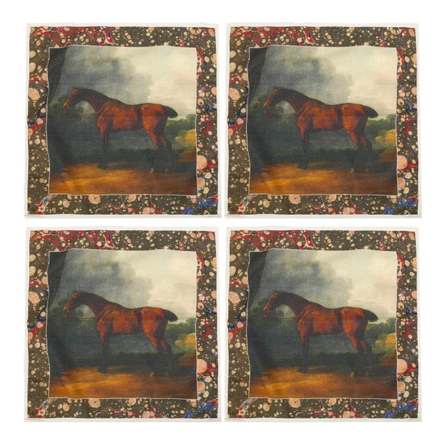 Siren Song Hunt Dinner Napkins - Set of 4 For Sale