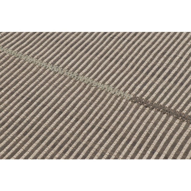 Handwoven in wool, this 4x5 contemporary Kilim is from an exciting new custom-capable flatweave collection by Rug & Kilim....
