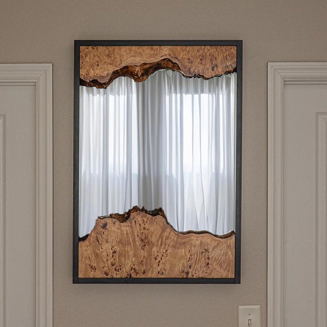 Morning Has Broken – One-of-a-Kind Live Edge Burl Mirror Sometimes the wood tells you exactly what it wants to become. For...
