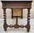 French Carved Wood Writing Table With Barley Twist Legs, Mid-20th Century For Sale - Image 16 of 17