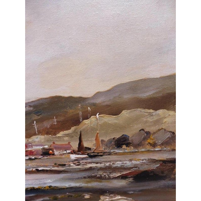 Ira Englefield, Cottages in a Rural Landscape, 1970s, Oil Painting on Canvas, Framed For Sale - Image 11 of 14