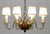 Hand-Spun Brass Eight-Light Chandelier With Delicate Arms For Sale - Image 4 of 9