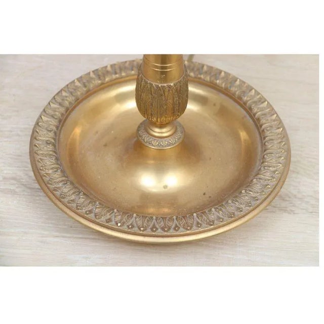 Ormolu and Tole French Bouillotte Lamp For Sale - Image 4 of 4