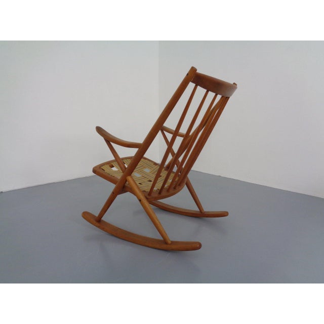 Teak Rocking Chair by Frank Reenskaug for Bramin, Denmark, 1960s For Sale - Image 12 of 18