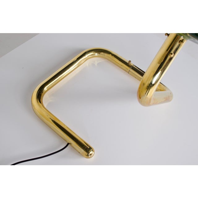 Sommerso Murano Glass and Brass Lamp, 1970s For Sale - Image 13 of 15