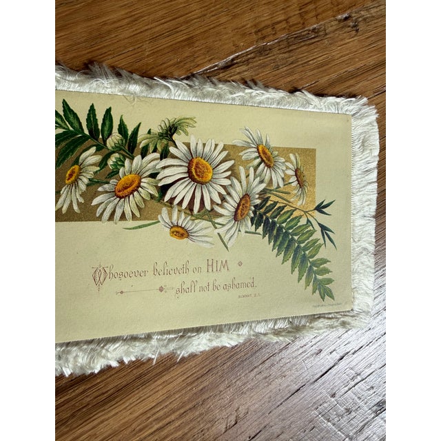 Traditional Silk Fringe Card by L. Prang & Co. Victorian Aesthetic Movement For Sale - Image 3 of 7
