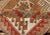 Mid 20th Century Geometric Design Vintage Hand Knotted Turkish Oushak Rug in Mid-Century Modern Soft Red and Green For Sale - Image 5 of 13