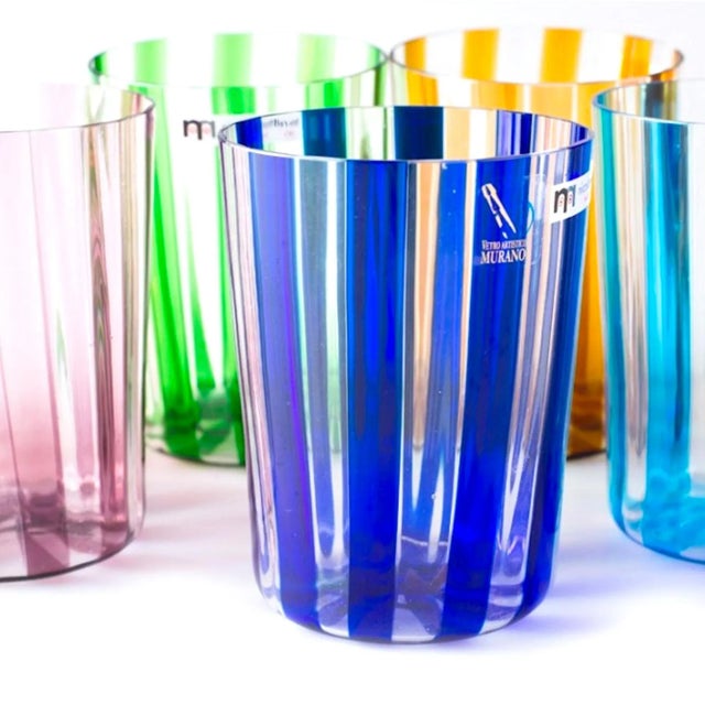 Murano Glasses from YourMurano, Set of 6 For Sale - Image 7 of 8