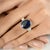 4.38 CTW Certified Oval Blue Sapphire Diamond 18k White Gold Three Stone Ring featuring natural blue sapphire of 4.38...