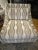 Luxurious custom Kravet velvet club/lounge chairs in neutral hues of grey, beige/taupe, cream. Custom, like new, barely used.