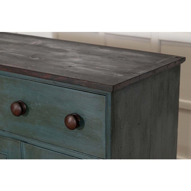 English Painted Pine Dresser Base, 1880s For Sale - Image 12 of 18