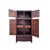 2010s Chinese Brown Huali Dragons Motif Tall Stack Compound Cabinet Armoire For Sale - Image 5 of 11