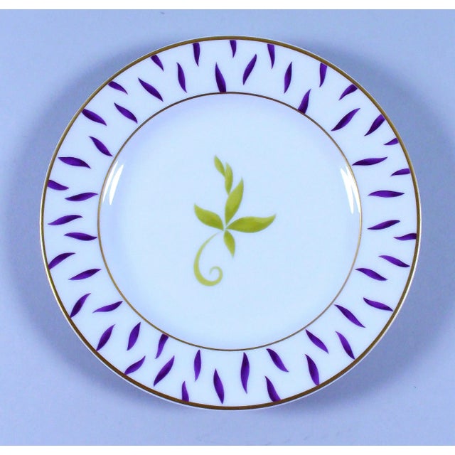 Limoges Bernardaud “Frivole” Bread Plates – Set of Seven (7). Designed by Hervé Van der Straeten, each plate features a...