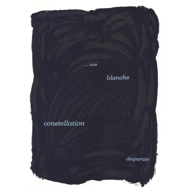 Original lithograph by Joan Miró "Noir" (Black), printed in Paris by Arte, Adrien Maeght in October-November, 1971 for...