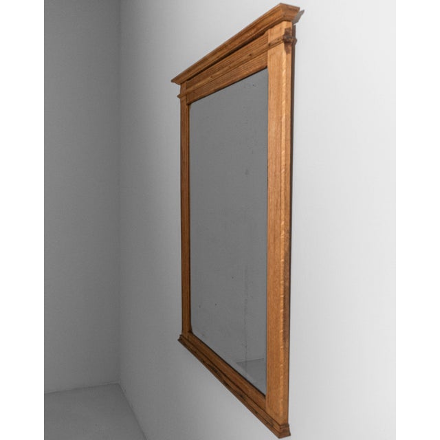 1880s French Oak Neoclassical Mirror For Sale - Image 12 of 18