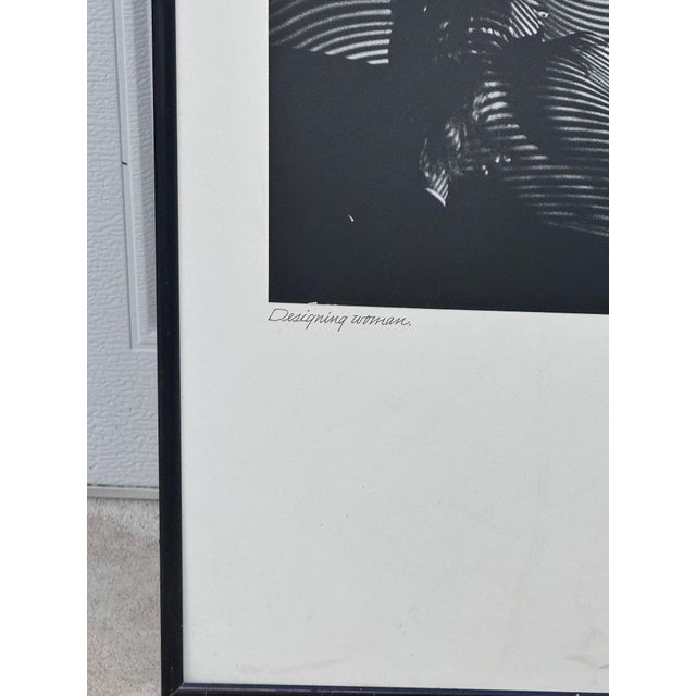 Figurative Vintage Framed Johnny Donnels Black and White Photograph For Sale - Image 3 of 7