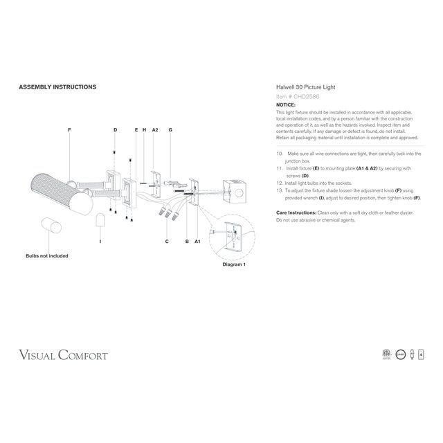 2020s Chapman & Myers for Visual Comfort Signature Halwell 30" Picture Light in Bronze and Natural Woven Rattan For Sale - Image 5 of 5