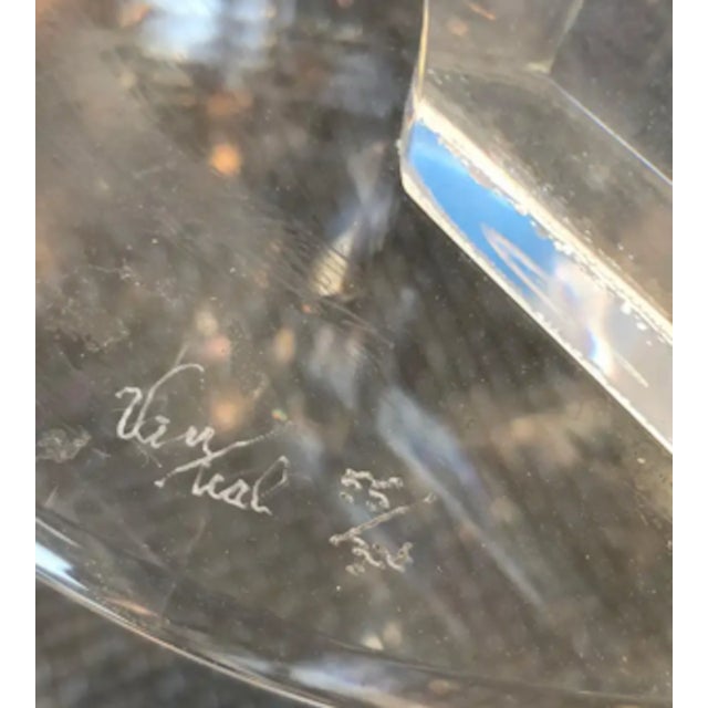 Mid-Century Modern 1960s Lucite Art Signed by Artist For Sale - Image 3 of 11