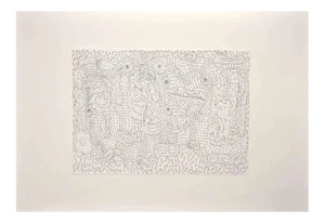 Maurizio Gracceva, Composition, Original Ink and Watercolor, 2010