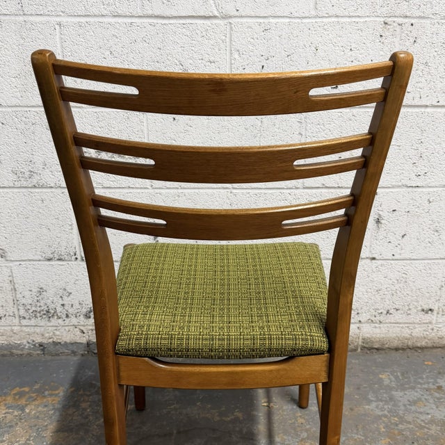 Set of 4 Danish Teak Back Beech Frame Farstrup Model 219 Dining Chairs, Circa 1960's Mid Century For Sale - Image 9 of 10
