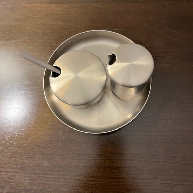 WMF Cromargen Stainless Steel Sugar and Creamer - Set of 4 For Sale In Pittsburgh - Image 6 of 7