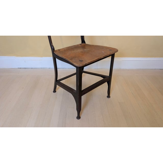 1940s Toledo Metal Furniture Co. Industrial Steel & Plywood Dining Chairs, Set of 6 For Sale - Image 12 of 13