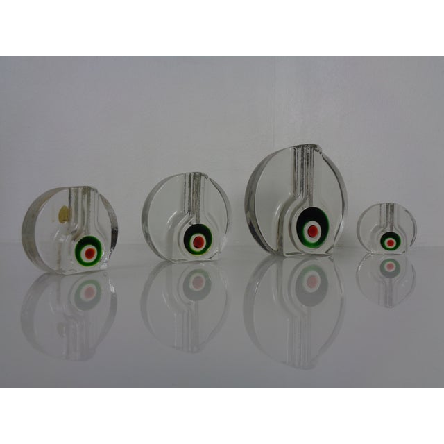 Pop Art Glass Vases by H. Düsterhaus for Walther-Glas, Germany, 1960s, Set of 4 For Sale - Image 4 of 10