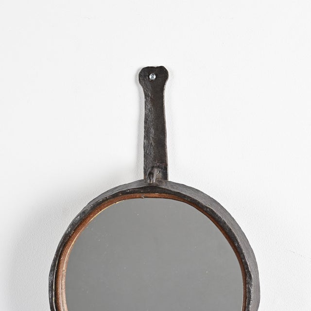 Wrought Iron Mirror by Léopold Gest, France, 1970 For Sale - Image 10 of 12