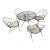 Mid-Century Modern Outdoor Seating Set For Sale