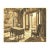 1925 French Antique Sitting Room Interior Lithograph, Matted For Sale